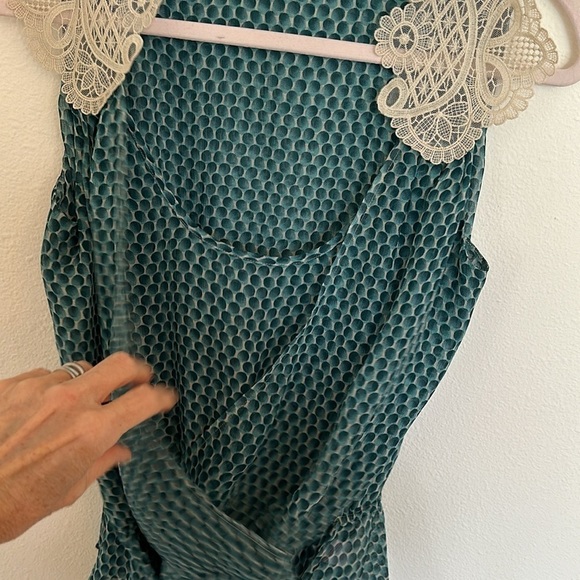 Vintage 2000s Calypso St. Barth Lydia Silk Wrap Top Medium - Picture 8 of 9